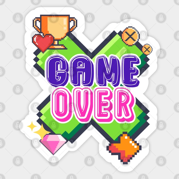 Game Over Sticker by TheSoldierOfFortune